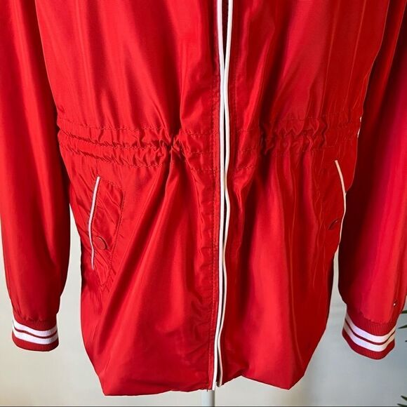 Tommy Hilfiger Rolled Up Hoodie Rain Jacket SMALL - Picture 8 of 16